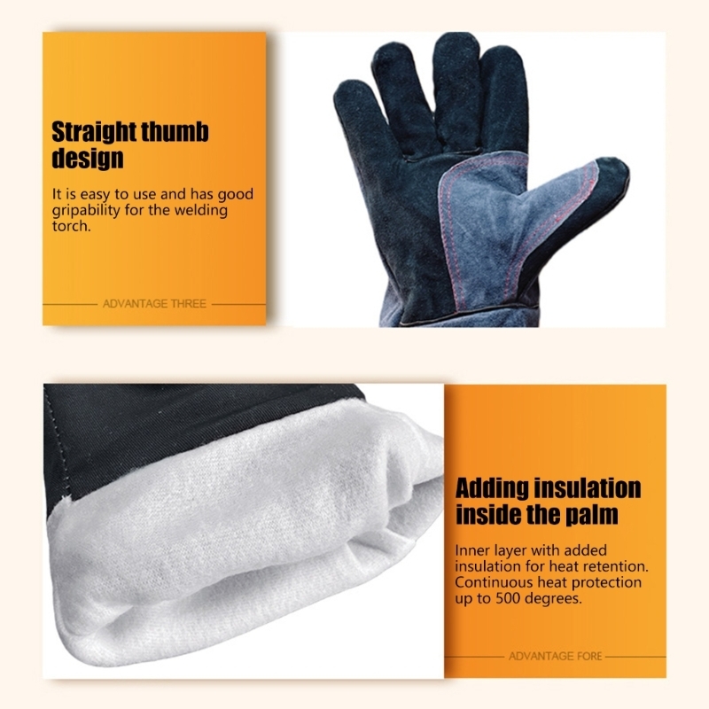 Heat Resistant Glove - 1 paire gants sécurité avant-bras étendus,