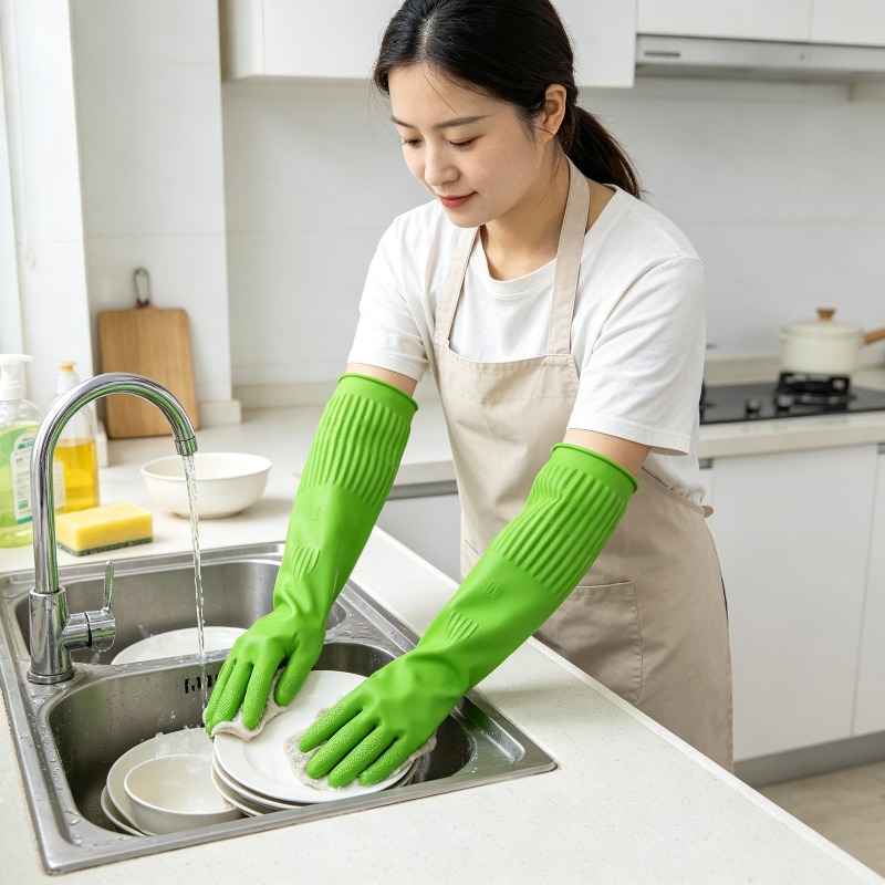 1 paire de gants en silicone p - Dish Glove Rubber avis et prix