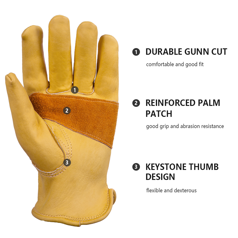 1 paire de gants de travail en - Leather Driving Glove avis et prix